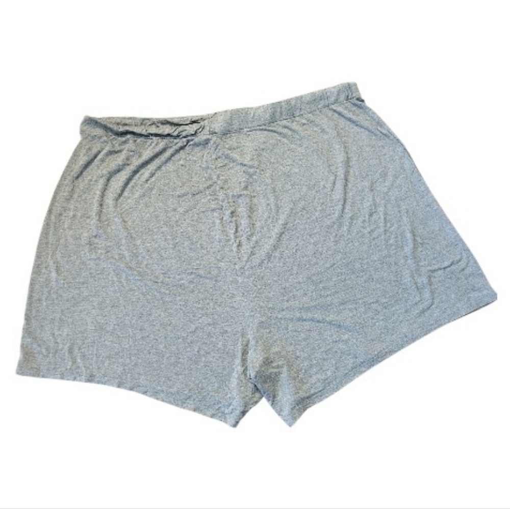 SKIMS Heathered Gray Women's Pull-on Sleep Shorts  - Size 4XL - Picture 4 of 7
